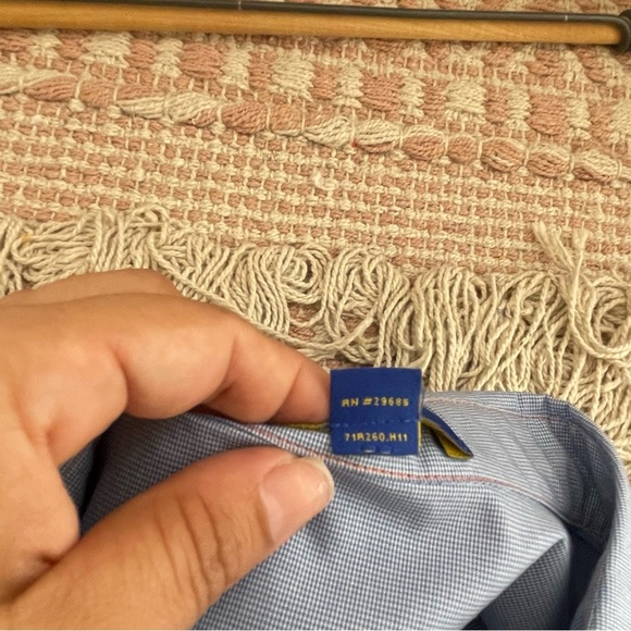 PENDLETON Blue Gingham Shirt Dress Cotton Belted Long Sleeve Western Size 4 NWT - Picture 13 of 15